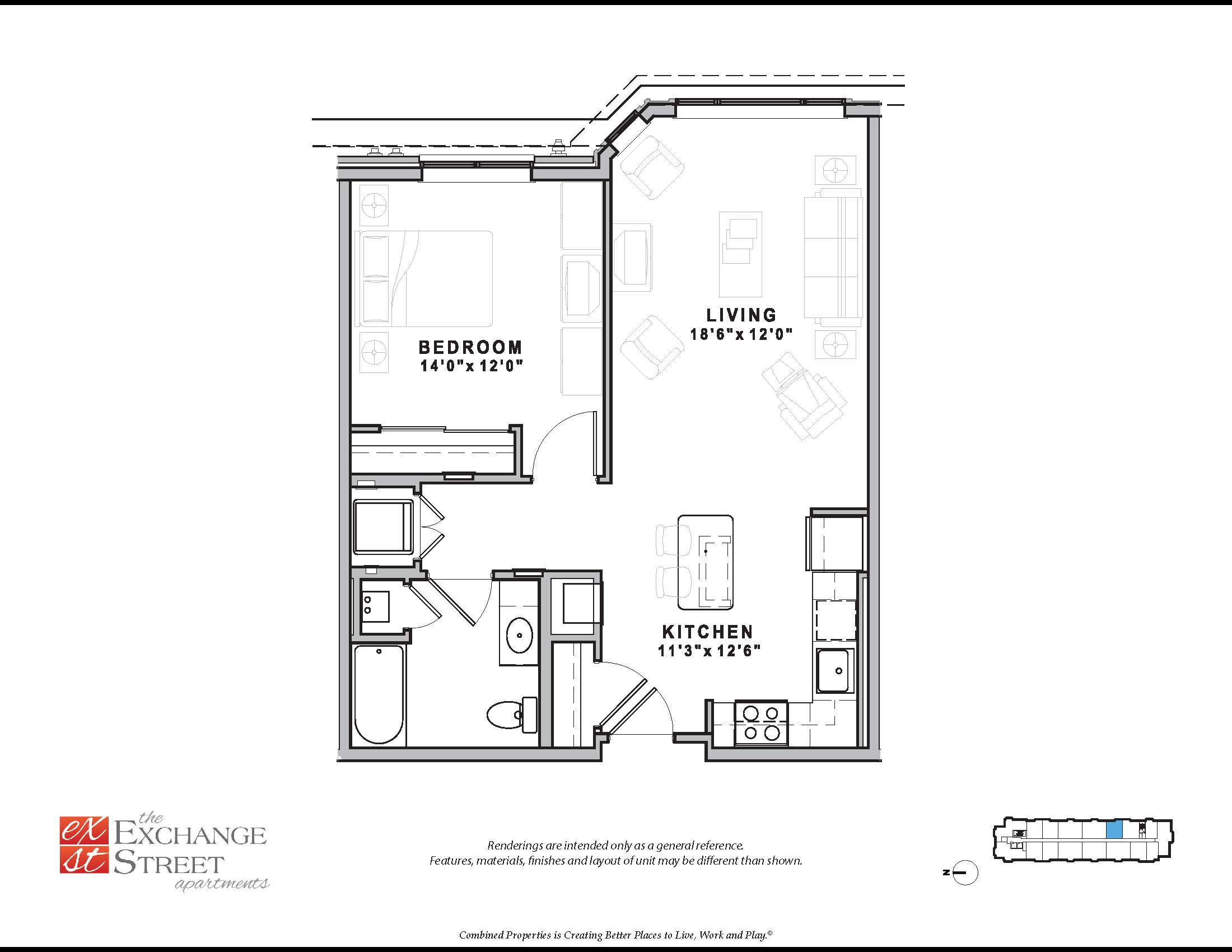 Malden - 1 Bed, 1 Bath - Image 2